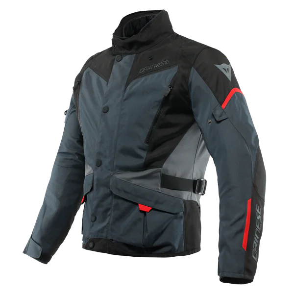 Dainese Tempest 3 Ebony Black Lava Red D-Dry Mont görsel 3