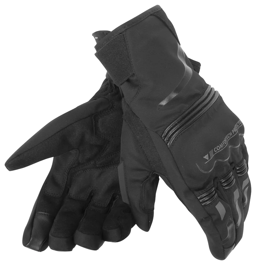 Dainese Tempest Unisex Black Kadın D-Dry Short Eldiven görsel 2